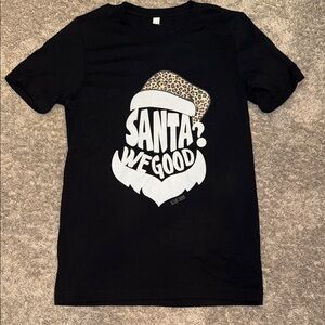 Black Santa Graphic Tee